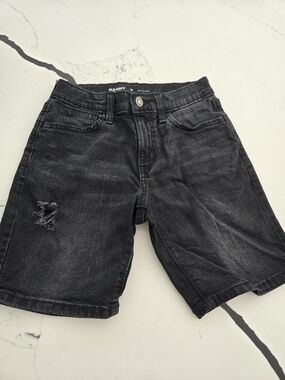 Old Navy Black Denim Kid's Shorts - Classic Fit Size 10